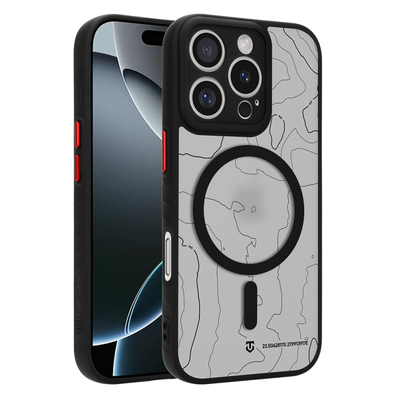 Tactical MagForce Warthog tok az Apple iPhone 16 Pro-hoz, Asphalt színben