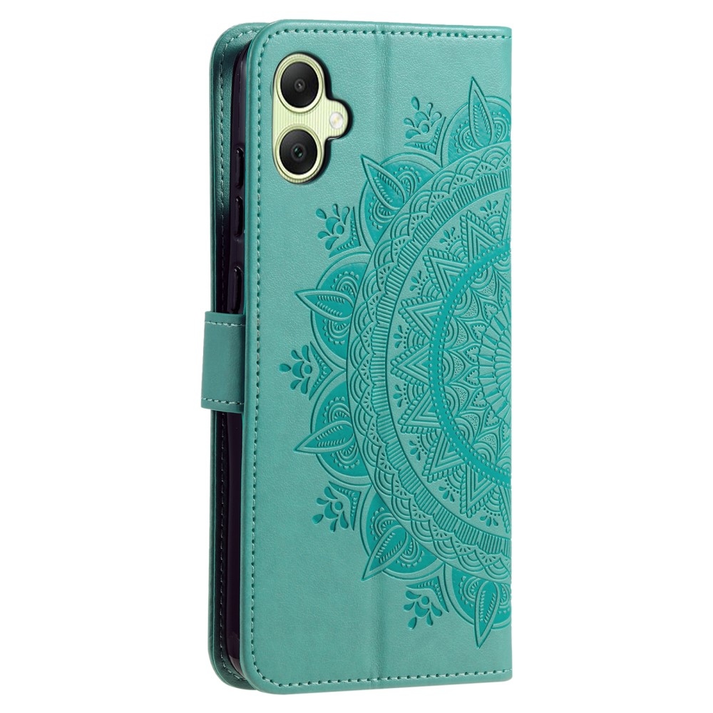 Mandala könyv tok a Samsung Galaxy A06 4G készülékhez - teáskék színű