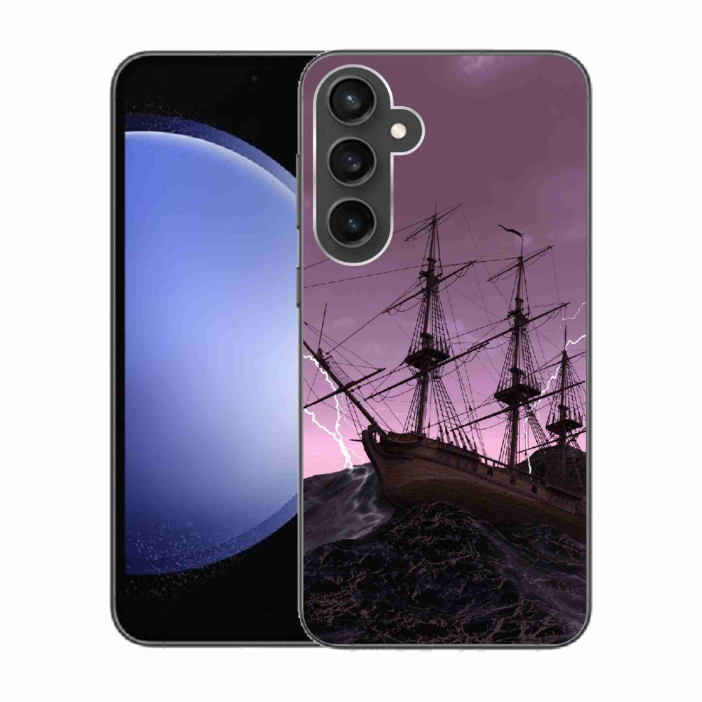 Zselés borítás mmCase Samsung Galaxy S23 FE készülékhez - hajó a viharban