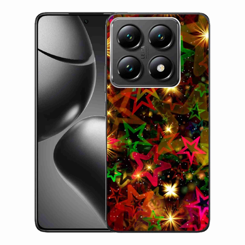 Gél borítás mmCase a Xiaomi 14T Pro számára - színes csillagok
