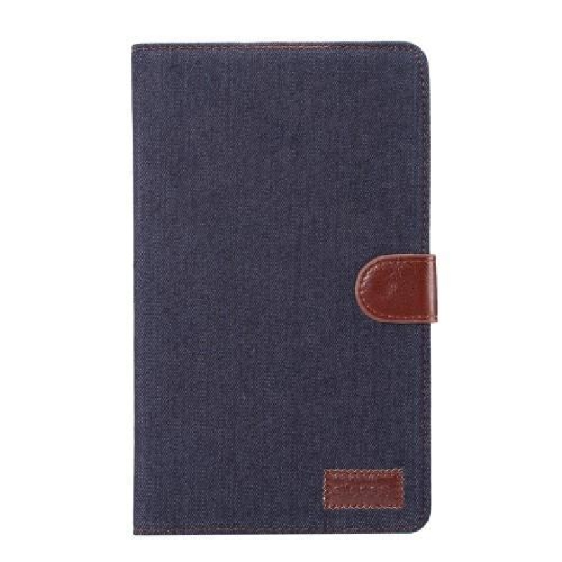 Jeans PU bőr / textil tok tablethez Huawei MediaPad M3 Lite 10 - fekete