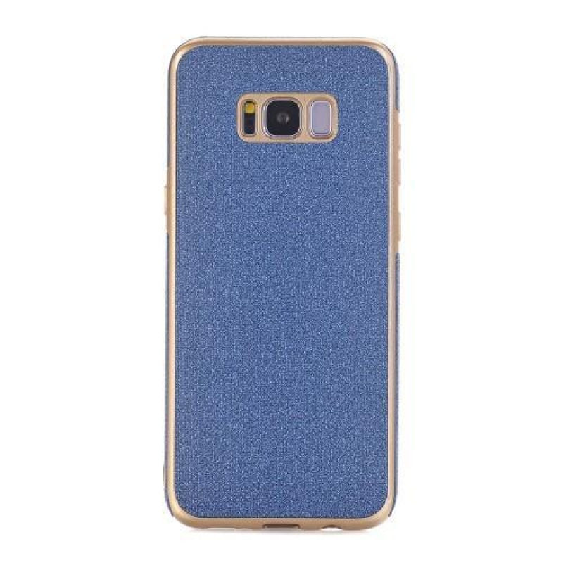 Jeans textil/zselé tok Samsung Galaxy S8 Plus készülékhez - kék