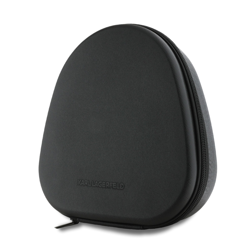 Karl Lagerfeld Saffiano fém logós ANC/ENC vezeték nélküli fejhallgató fekete