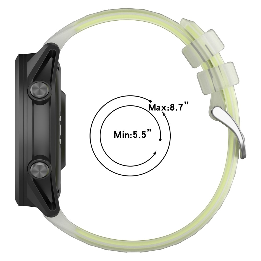 Jelly szilikon karkötő a Garmin Forerunner 570 42 mm-es modellhez – zöld