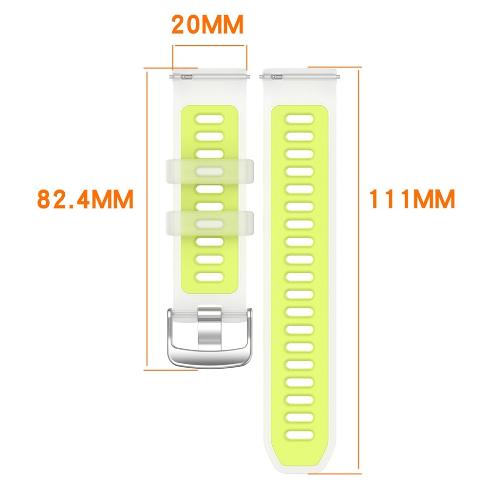 Jelly szilikon karkötő a Garmin Forerunner 570 42 mm-es modellhez – zöld