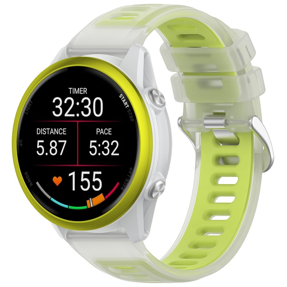 Jelly szilikon karkötő a Garmin Forerunner 570 42 mm-es modellhez – zöld