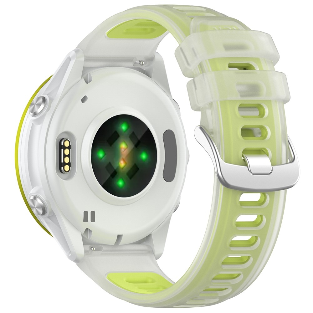 Jelly szilikon karkötő a Garmin Forerunner 570 47 mm/970/265 modellekhez – zöld