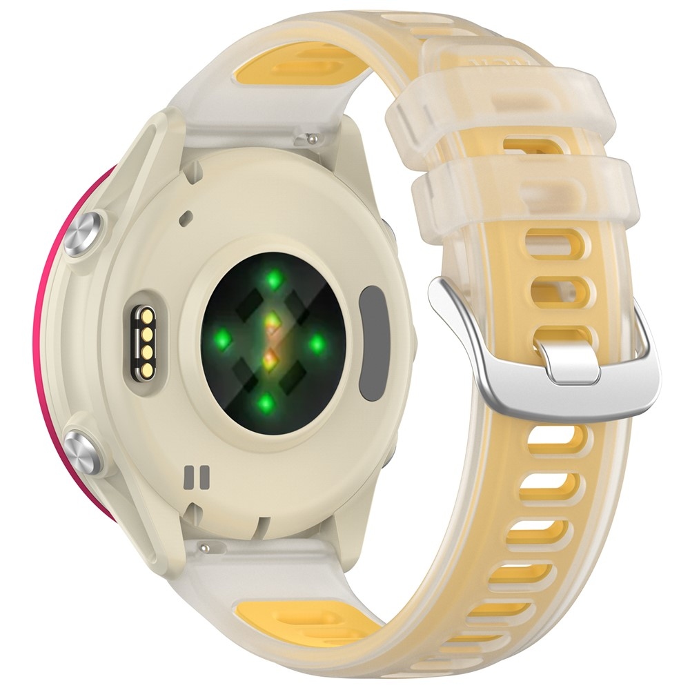 Jelly szilikon karkötő a Garmin Forerunner 570 47 mm/970/265 modellekhez – sárga