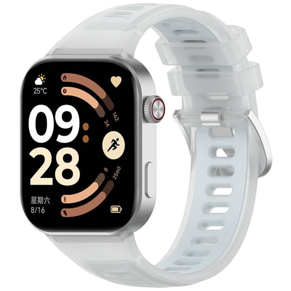 Jelly szilikon karkötő a Xiaomi Smart Band 10 Pro/9 Pro/8 Pro/Redmi Watch 6/5/4 modellekhez – fehér