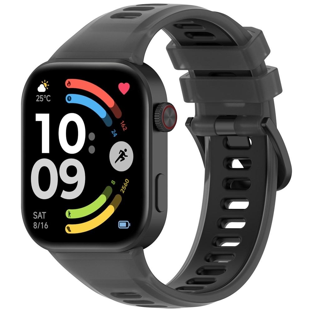 Jelly szilikon karkötő a Xiaomi Smart Band 10 Pro/9 Pro/8 Pro/Redmi Watch 6/5/4 modellekhez – fekete
