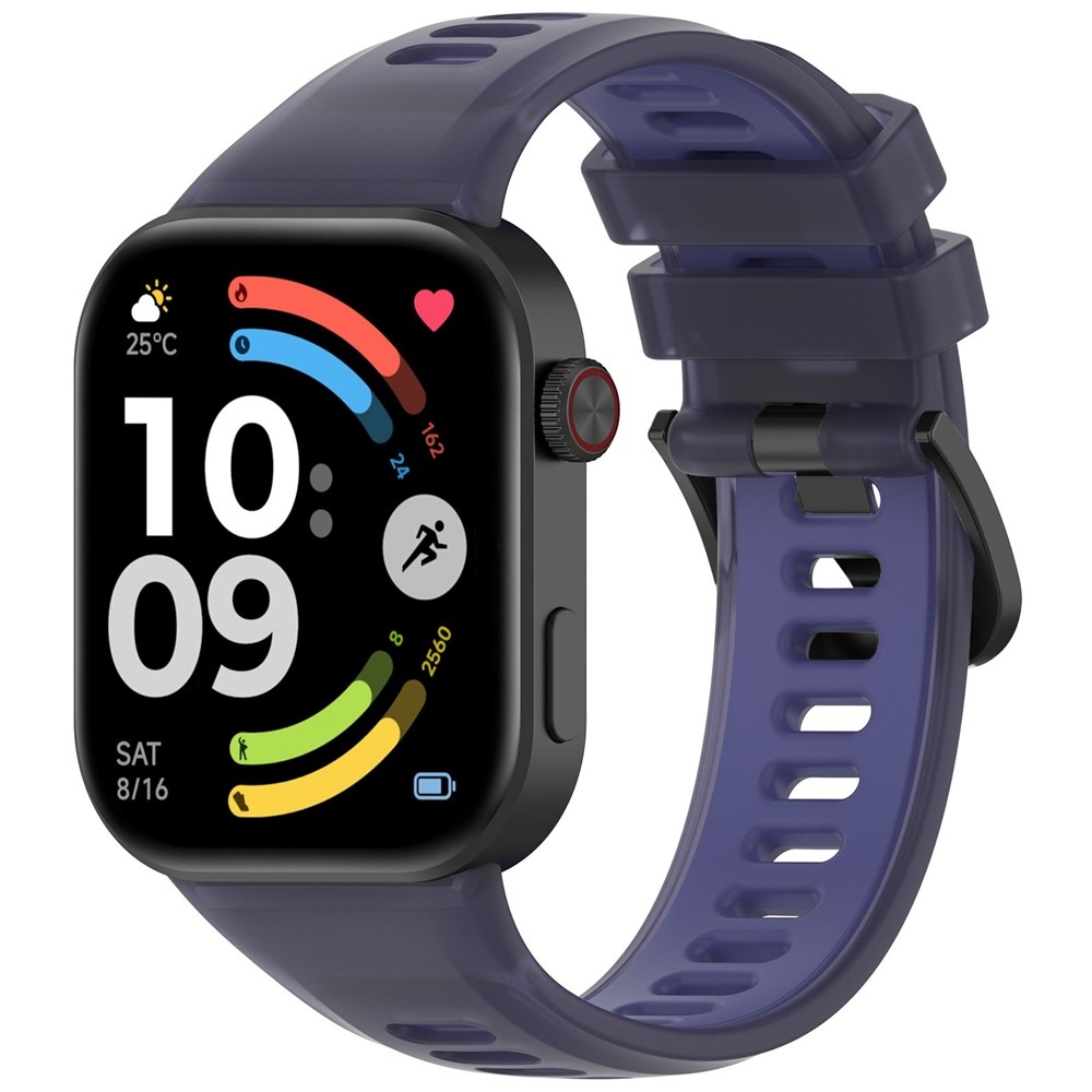 Jelly szilikon karkötő a Xiaomi Smart Band 10 Pro/9 Pro/8 Pro/Redmi Watch 6/5/4 modellekhez – lila