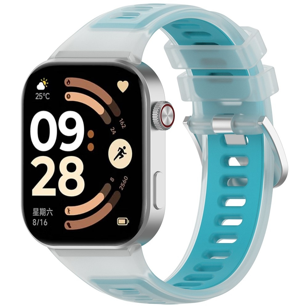 Jelly szilikon karkötő a Xiaomi Smart Band 10 Pro/9 Pro/8 Pro/Redmi Watch 6/5/4 modellekhez – kék