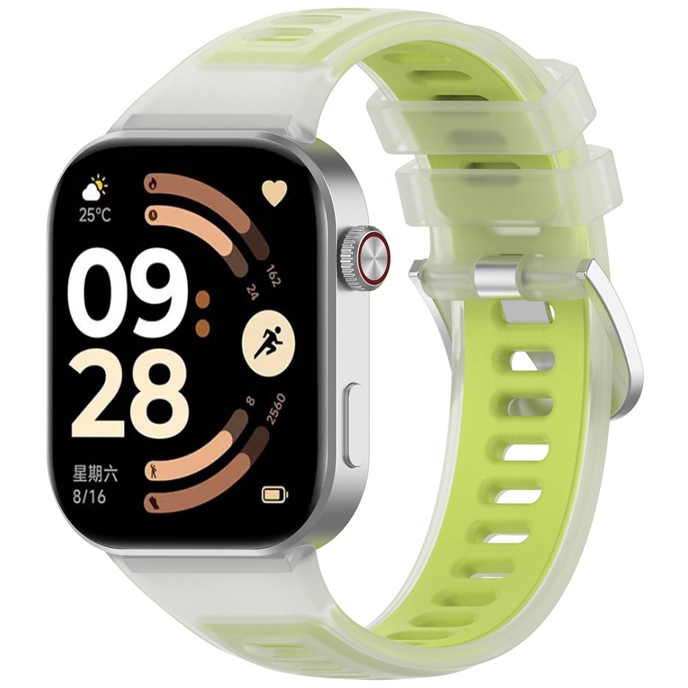 Jelly szilikon karkötő a Xiaomi Smart Band 10 Pro/9 Pro/8 Pro/Redmi Watch 6/5/4 modellekhez – zöld