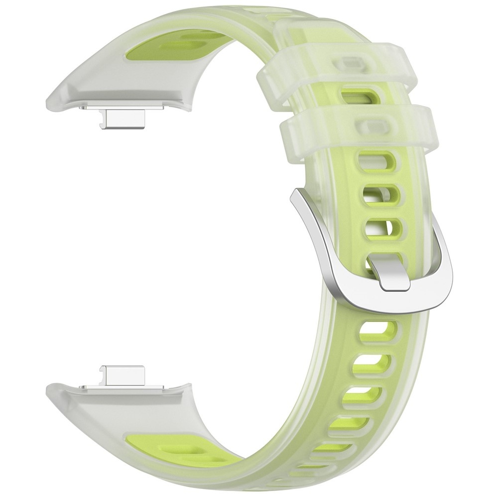Jelly szilikon karkötő a Xiaomi Smart Band 10 Pro/9 Pro/8 Pro/Redmi Watch 6/5/4 modellekhez – zöld