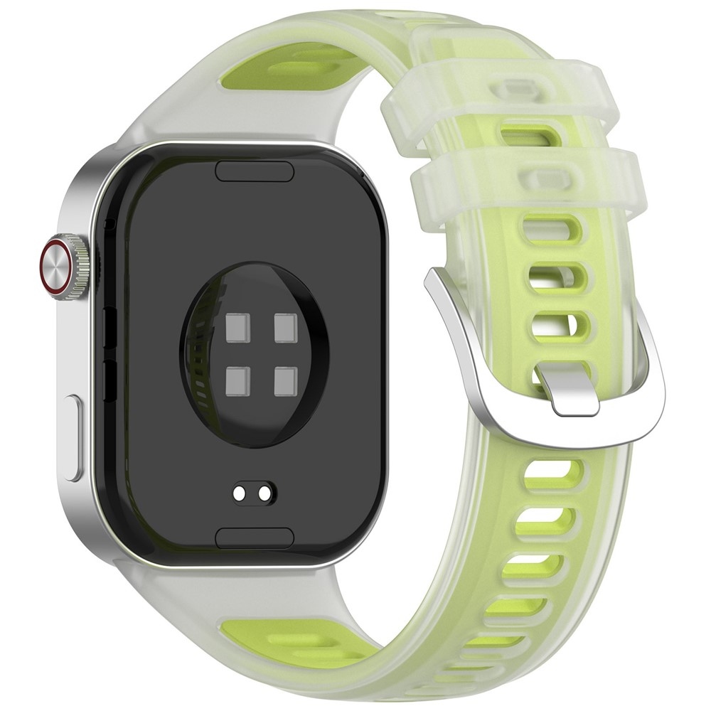 Jelly szilikon karkötő a Xiaomi Smart Band 10 Pro/9 Pro/8 Pro/Redmi Watch 6/5/4 modellekhez – zöld