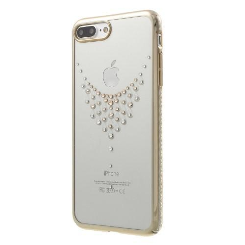 Ékszeres műanyag tok díszítéssel iPhone 8 Plus és iPhone 7 Plus készülékhez - nyaklánc