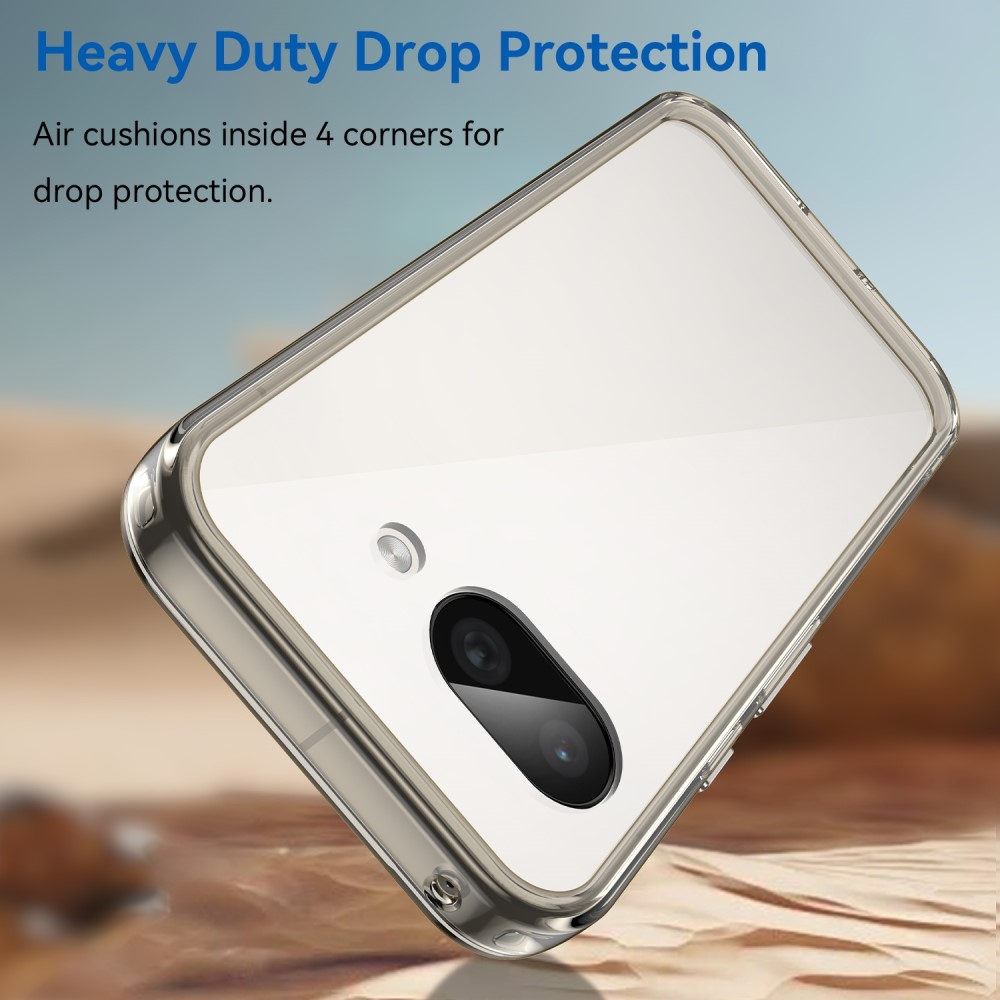 Gél tok kemény hátlappal a Google Pixel 9a számára - szürke