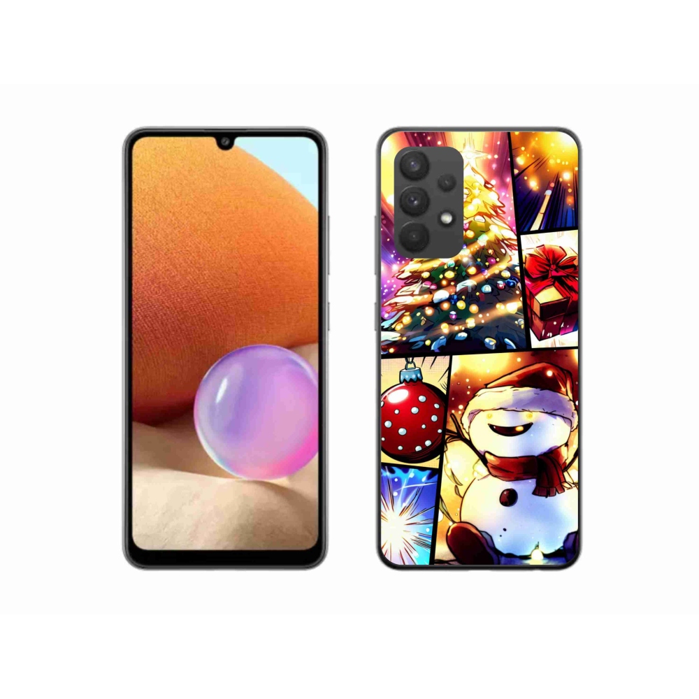 Gél borítás mmCase Samsung Galaxy A32 4G - Karácsonyi motívumok 1