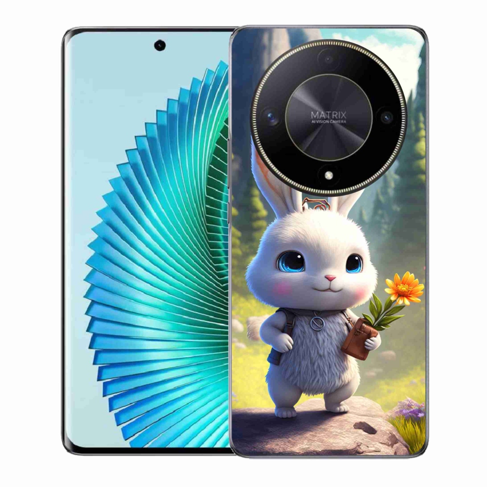 Gél borítás mmCase a Honor Magic 6 Lite 5G számára - aranyos nyuszi