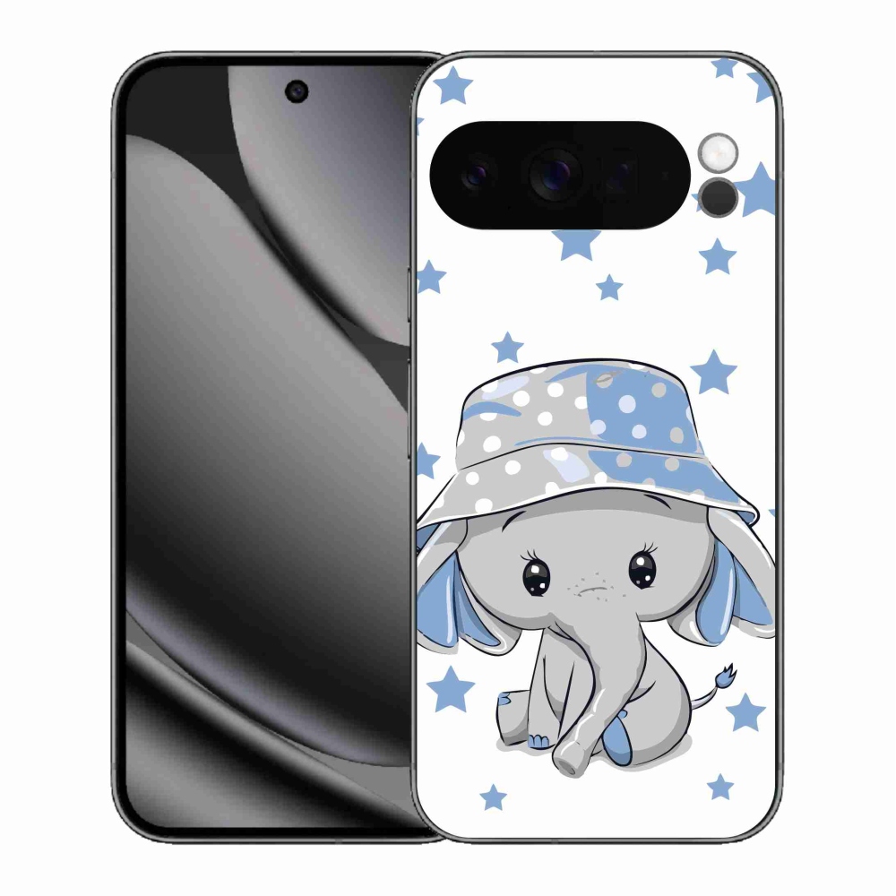 Zselés borítás mmCase a Google Pixel 10 Pro XL számára - kék elefánt