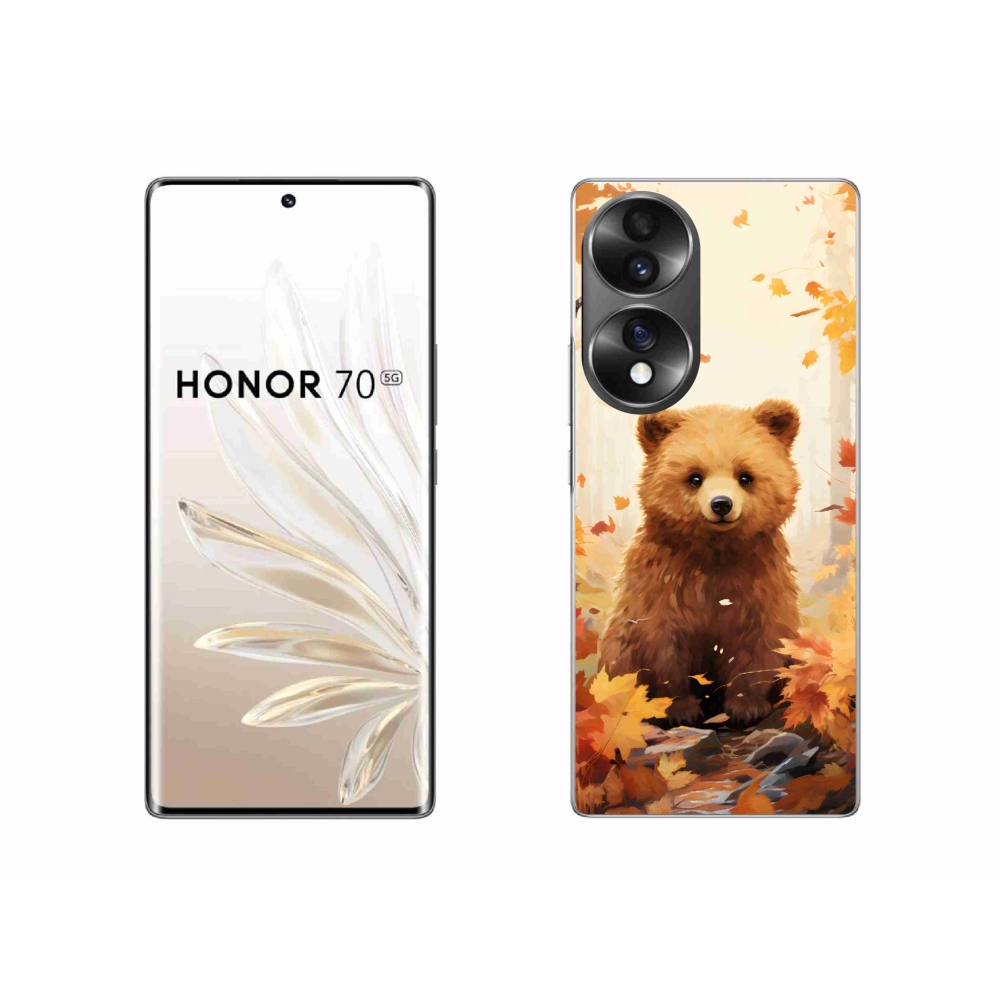 Zselés borítás mmCase a Honor 70-hez - medve az erdőben