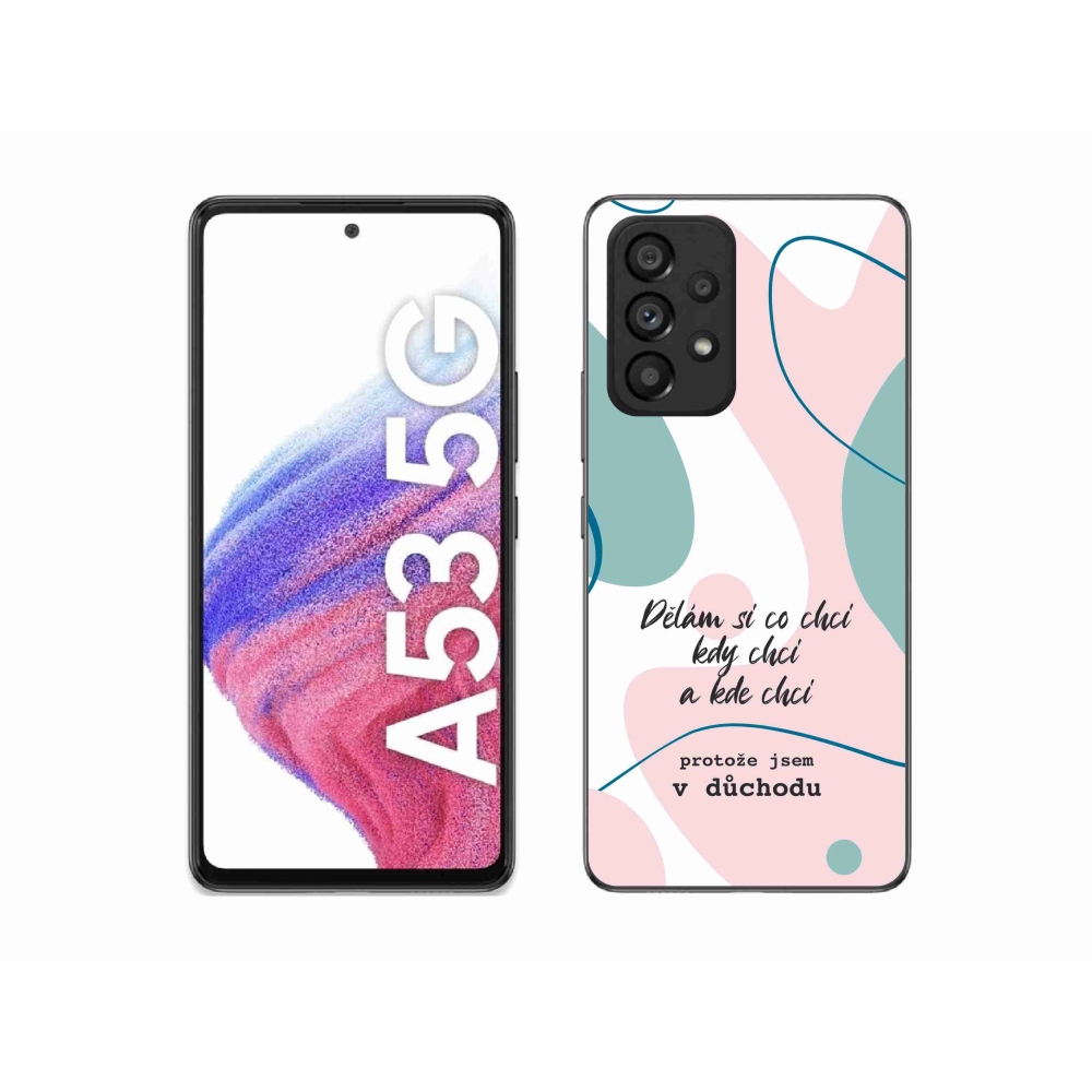 Gél borító mmCase Samsung Galaxy A53 5G - vicces szöveg 10 fehér háttér