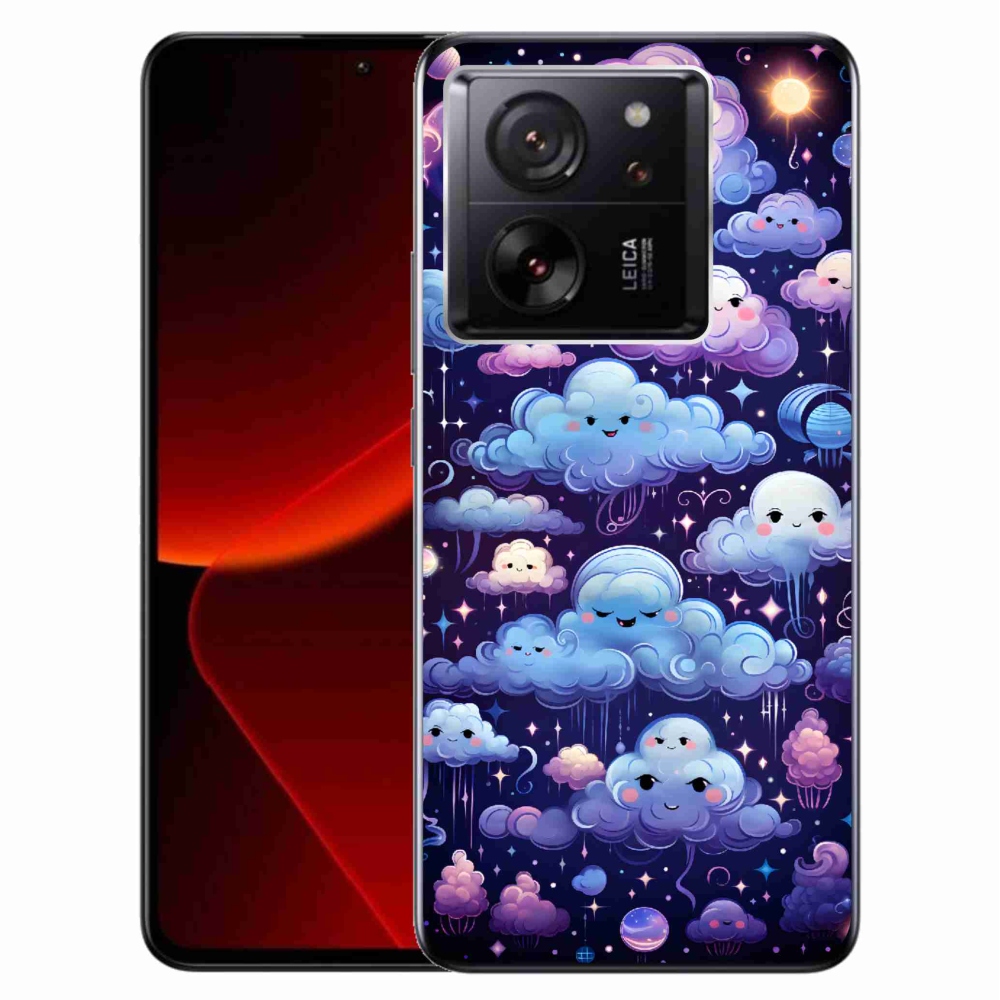 Gél borítás mmCase a Xiaomi 13T/13T Pro számára - felhők