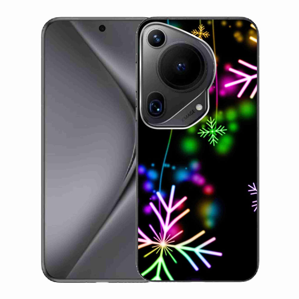 Gél borítás mmCase a Huawei Pura 70 Ultra számára - színes pelyhekkel