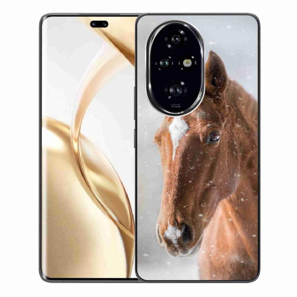 Zselés tok mmCase a Honor 200 Pro 5G készülékhez - barna ló 2