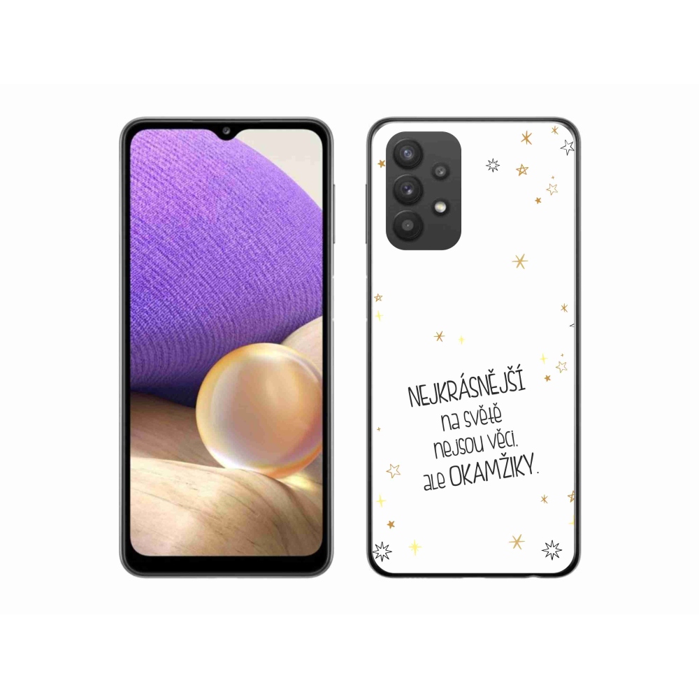 Gél borítás mmCase Samsung Galaxy A32 5G - idézem 4 fehér háttér