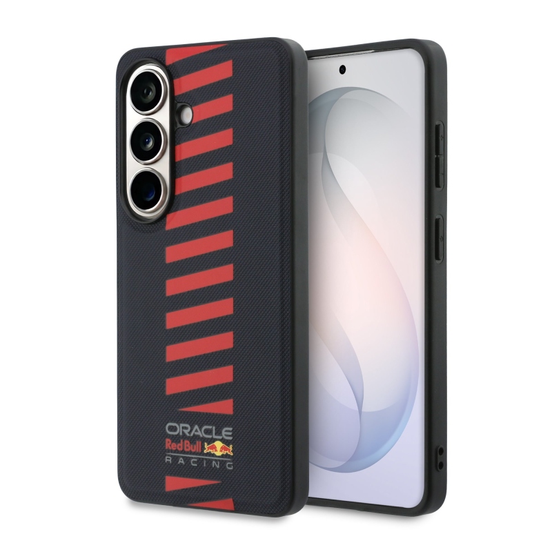 Red Bull PU bőr hálós Powerbar mágneses hátlap a Samsung Galaxy S26+ számára Navy