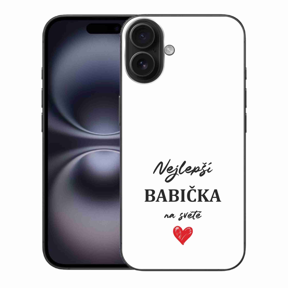 Gél borítás mmCase iPhone 16 Plus készülékhez - Best Grandma 1 fehér háttér