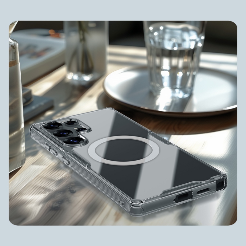 Nillkin Nature TPU PRO mágneses borító Samsung Galaxy S25 ultra átlátszóhoz