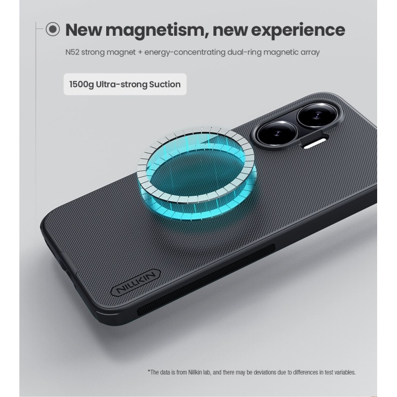 Nillkin Super Frosted PRO mágneses hátlap a Poco F7-hez Fekete