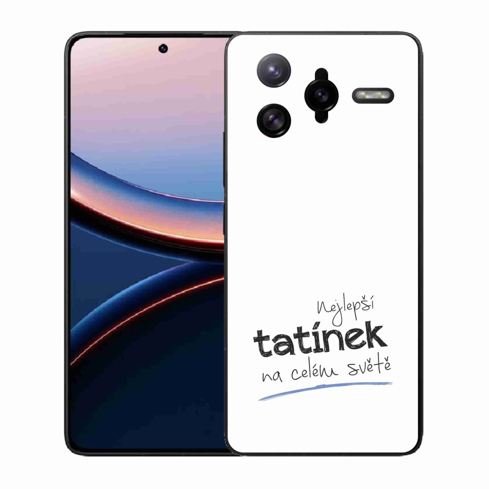 Gél borító mmCase a Xiaomi Poco F7 Ultra - legjobb apuci 4 fehér háttérrel