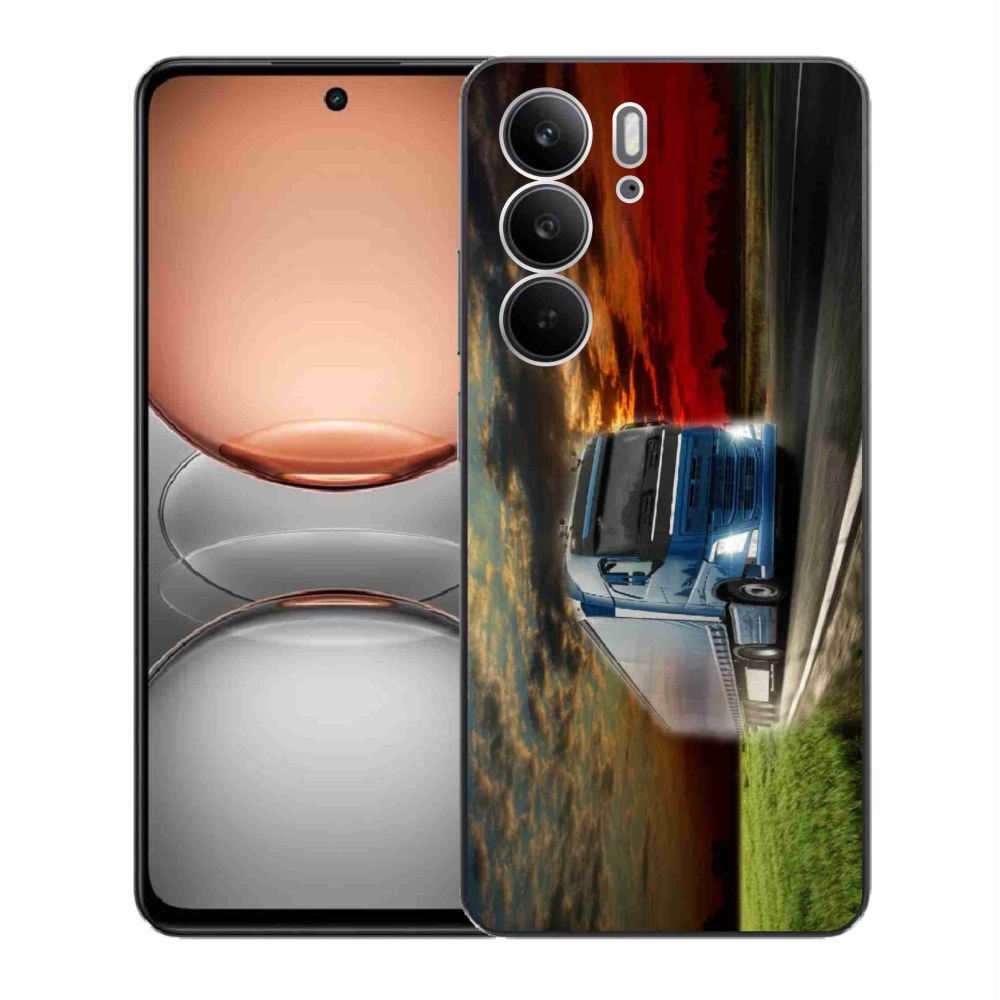 Gél borítás mmCase a Realme C75 készülékhez - teherautó 4