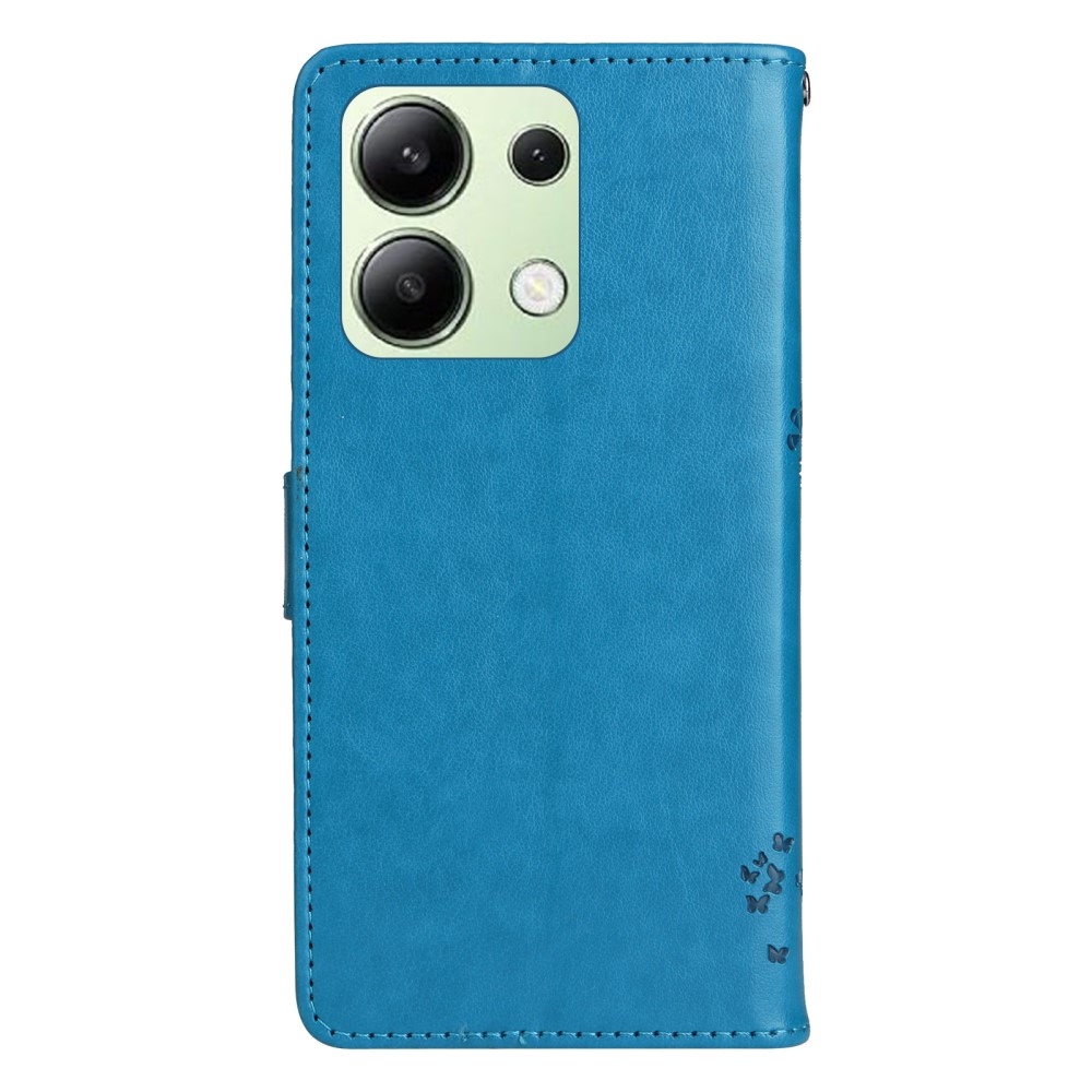 Fák könyv tok Xiaomi Redmi Note 13-hoz - kék