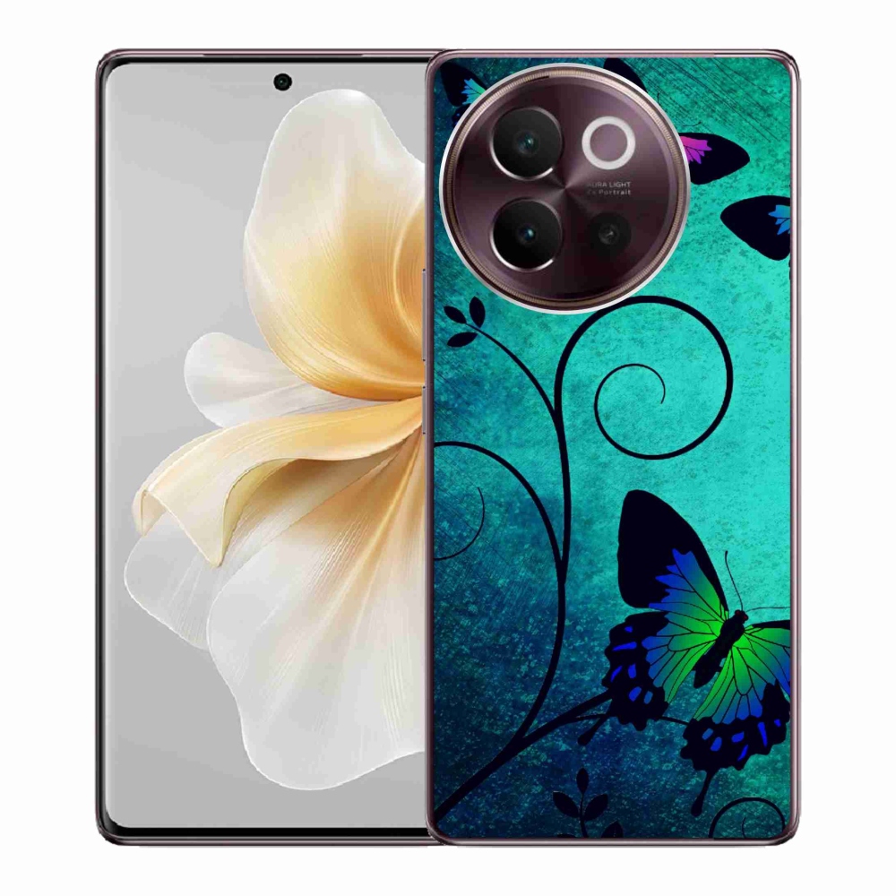 Gél borító mmCase a Vivo V40 Lite 5G-n - színes pillangók