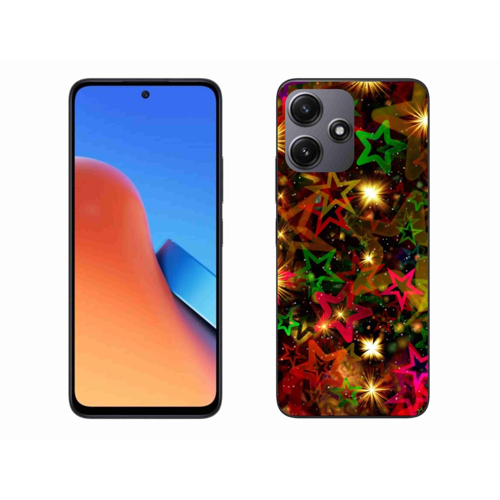 Gél borítás mmCase a Xiaomi Redmi 12 5G-hez - színes csillagok
