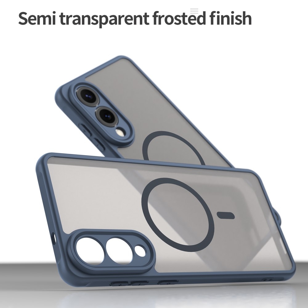 Matta zselés tok MagSafe tok Samsung Galaxy S25 Edge készülékhez - kék