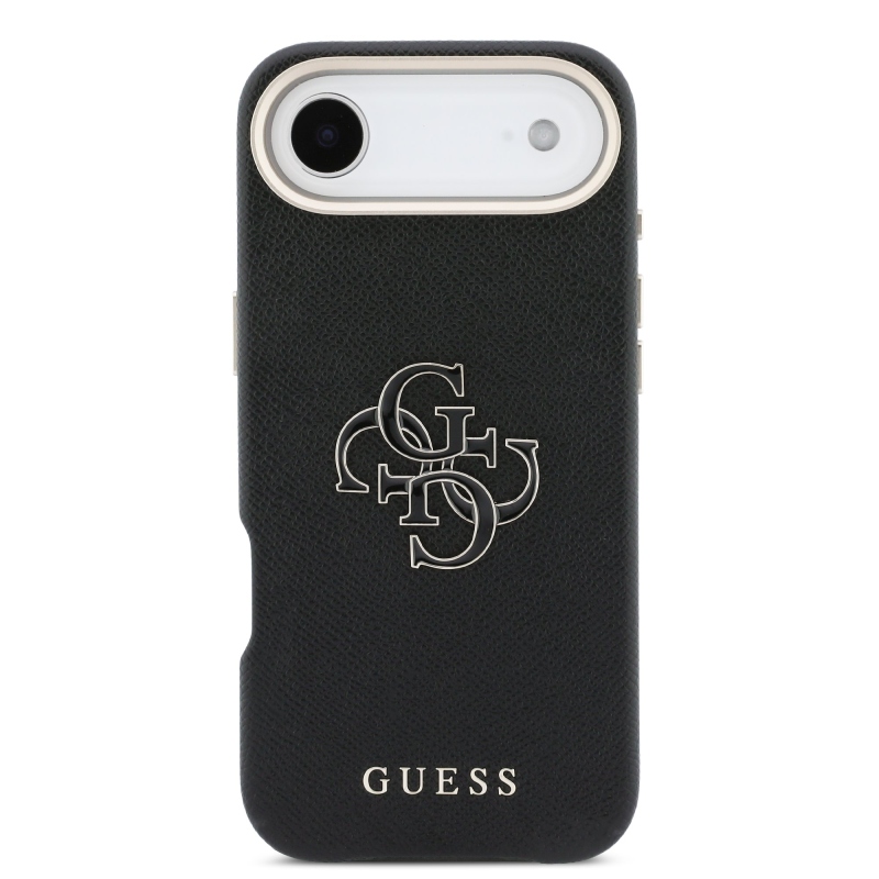 Guess PU gyanta logós hátlap iPhone Air fekete színűre