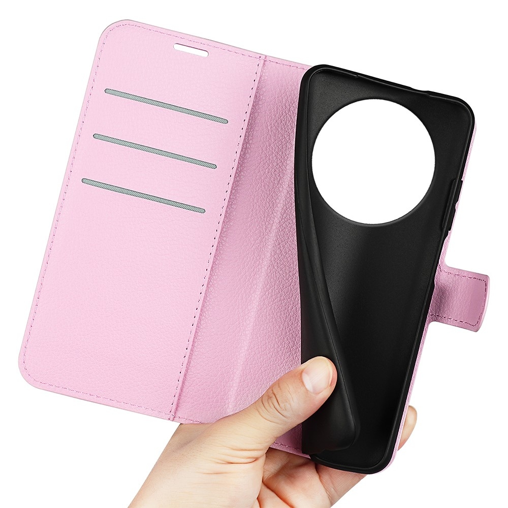 Litchi könyv tok Xiaomi Redmi A3-hoz - rózsaszín