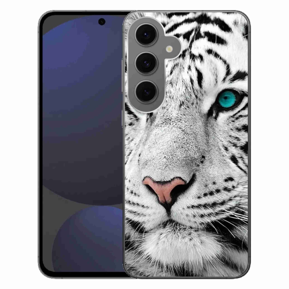 Zselés borítás mmCase Samsung Galaxy S24 FE készülékhez - fehér tigris