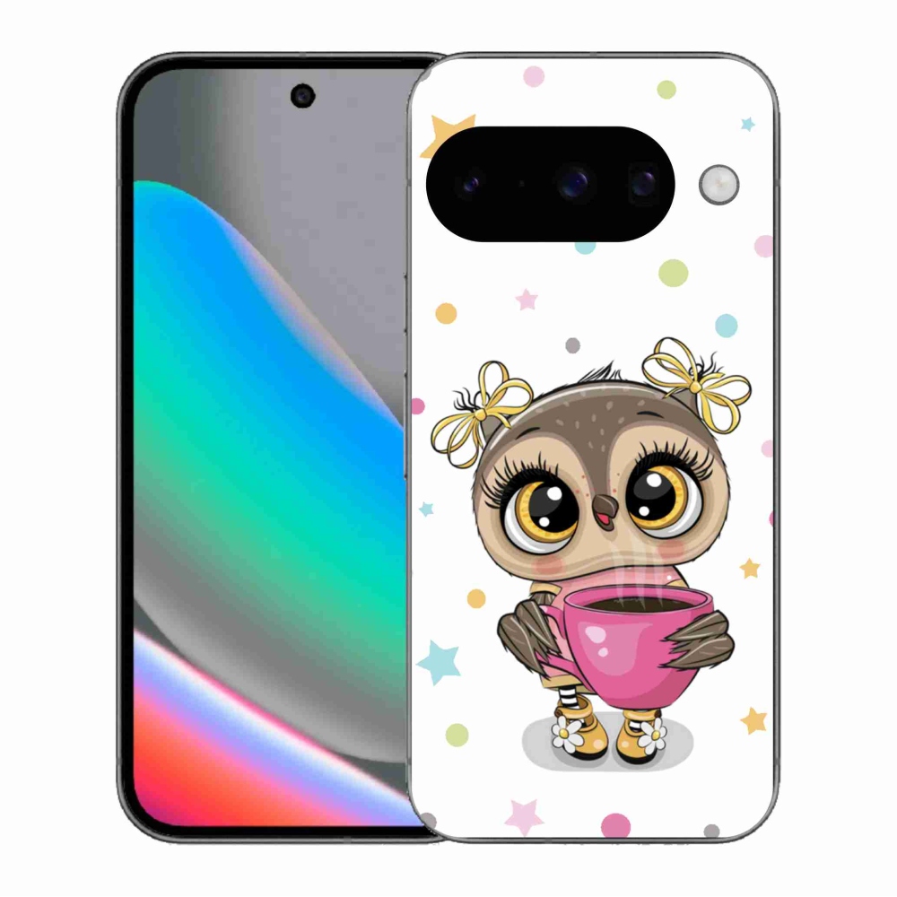 Gél borítás mmCase a Google Pixel 10 számára - rajzfilm bagoly