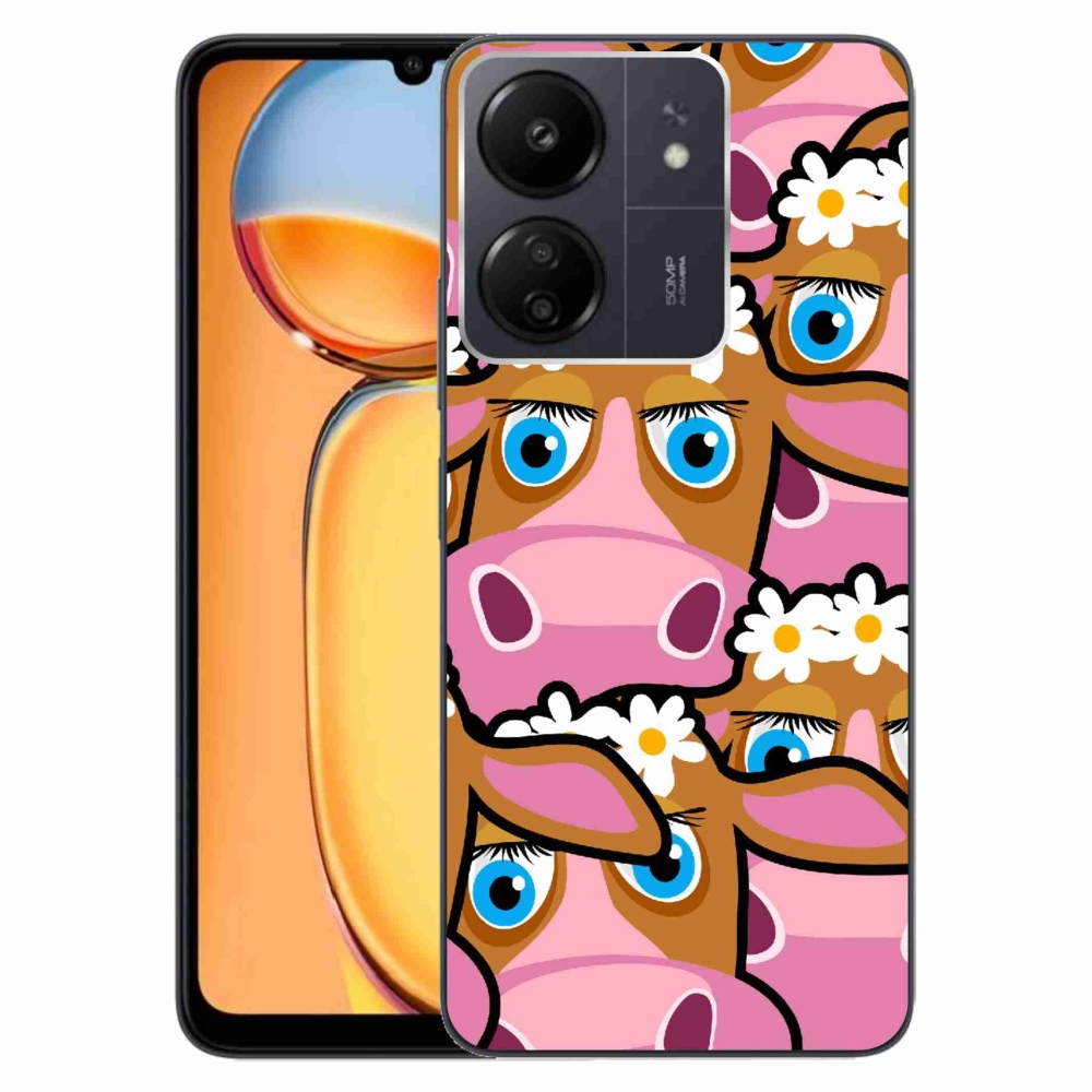 Gél borítás mmCase a Xiaomi Poco C65/Redmi 13C - karikatúrás tehenekhez