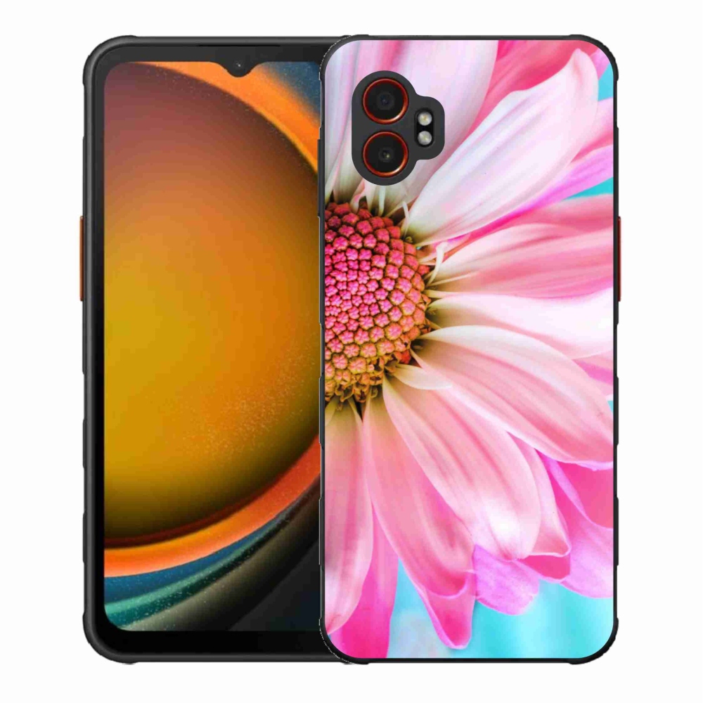 Gél védőhuzat mmCase Samsung Galaxy Xcover 7 Pro készülékhez - rózsaszín virág