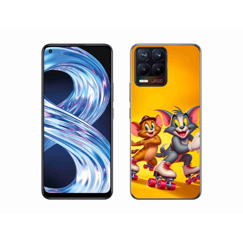 Gél borítás mmCase a Realme 8 4G-hez - tom and jerry