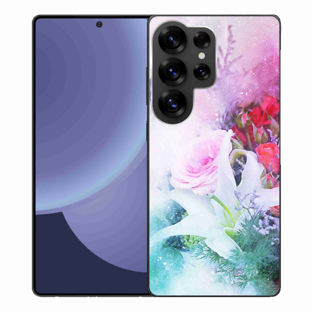 Gél borító mmCase Samsung Galaxy S25 Ultra - virágok 4