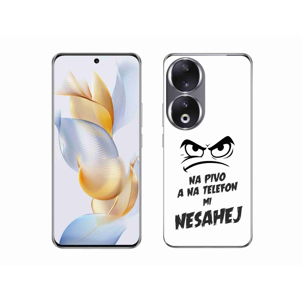 Zselés borító mmCase a Honor 90 - sör motívum 2 fehér háttérrel