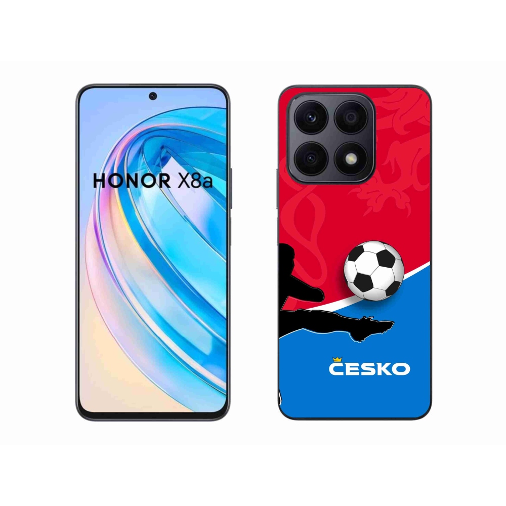 Gél borítás mmCase a Honor X8a számára - futball Csehország 2